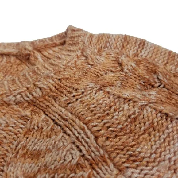 The Limited Boatneck Cableknit Sweater 3/4 Sleeve Womens Jrs Sz M  Wool Viscose - Picture 5 of 16